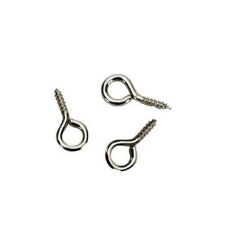 Oogvijsjes - Schroefoogjes 20 stuks 11 mm platina