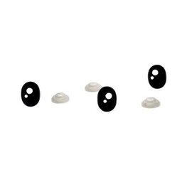 Veiligheidsogen ovaal 7x9cm 10st.