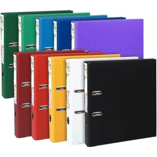 Exacompta:  A4 map met hefboom en rug van 50mm, Polypropyleen - Assortie - per stuk