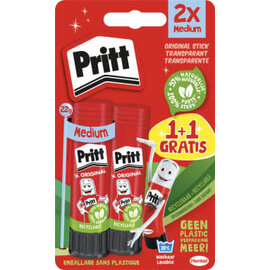 Pritt: Lijmstift "Original" set met 2x 22g, 1+1 gratis