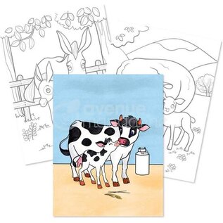 Boek My Mandarine - Boerderijdieren 24 kleurprenten (+3)