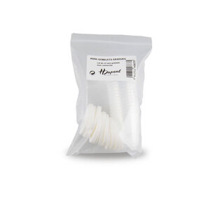 12 Mini maatbekers met deksel