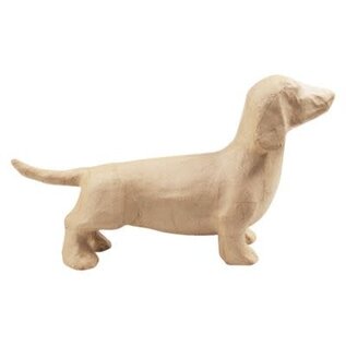 Decopatch figuur - Teckel (Dashond) - Ecochepe / Papier-Maché