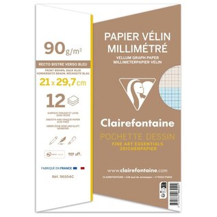 Clairefontaine Millimeterpapier 12 vellen 90g/m² A4