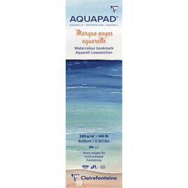 Clairefontaine Aquarelblok Aquapad Bladwijzer 20 vellen 300 gr 6x20 cm