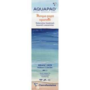 Clairefontaine Aquarelblok Aquapad Bladwijzer 20 vellen 300 gr 6x20 cm