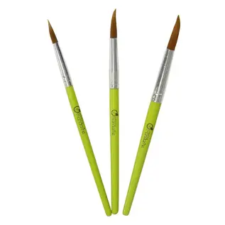 Set 3 ronde Penselen, synthetisch