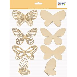 Houten vorm - Scrapbooking  silhouette Vlinders