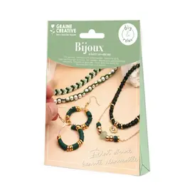 DIY JADE SIERADENSET (GROEN-GOUD)