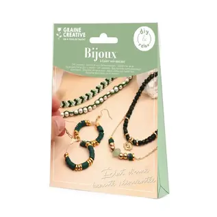 DIY JADE SIERADENSET (GROEN-GOUD)