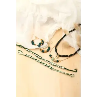 DIY JADE SIERADENSET (GROEN-GOUD)