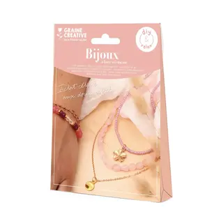 DIY KWARTS SIERADENSET (ROZE-GOUD)