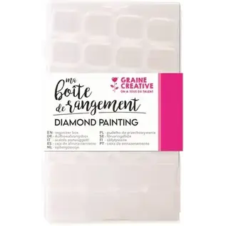 Doos voor Strassstenen of Diamond Painting 28 Vakken 11 x 17,5 x 2,8 cm