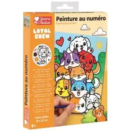 Schilderen Op Nummer Set Honden 18,5 x 22 cm