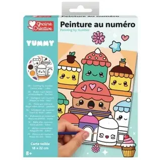 Schilderen Op Nummer Set Kawaii Cakes 18,5 x 22 cm