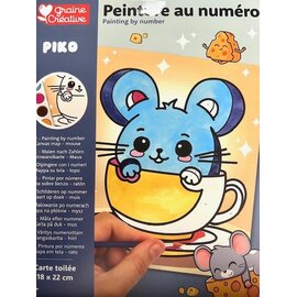 Schilderen Op Nummer PIKO MUIS 18,5 x 22cm