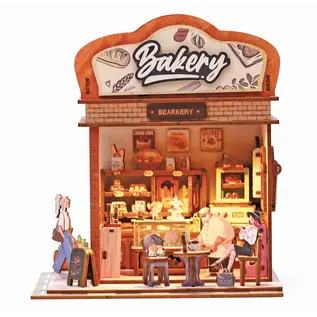 3D HOUTEN HUISJE ETALAGE BAKKERIJ