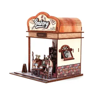 3D HOUTEN HUISJE ETALAGE BAKKERIJ
