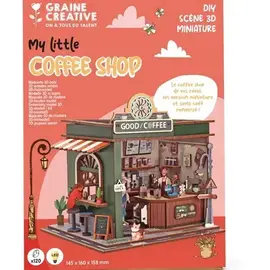 3D VITRINE HOUT KOFFIEHUIS