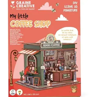 3D VITRINE HOUT KOFFIEHUIS