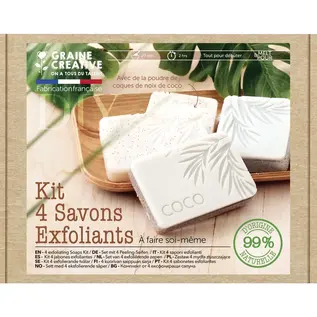 DIY ZEEP SET MET KOKOSNOOT GEURPOEDER