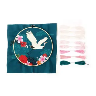 PUNCH NEEDLE KIT JAPANSE KRAANVOGEL Ø250 MM