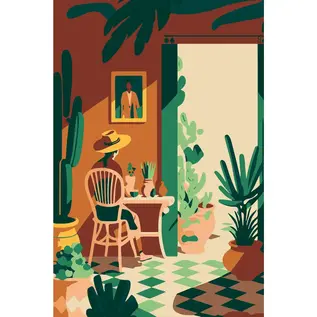 SCHILDEREN OP NUMMER 20 x 30 - ZACHTHEID VAN DE ZOMER