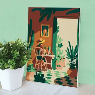 SCHILDEREN OP NUMMER 20 x 30 - ZACHTHEID VAN DE ZOMER