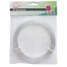 5 meter aluminiumdraad plat zilver 5x1mm