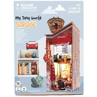 DIY 3D Book nook, Boekensteun Garage