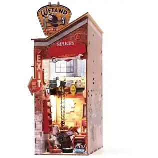 DIY 3D Book nook, Boekensteun Garage