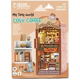 DIY 3D Book nook, Boekensteun Cosy Coffee