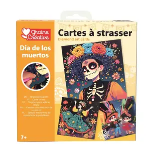 Diamond Painting 3 kaarten - Dia De Los Muertos -
