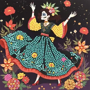 Diamond Painting 3 kaarten - Dia De Los Muertos -