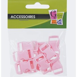 10 sluitingen roze - 10 mm