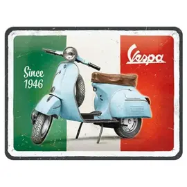 Metalen Bord 15x20cm - Vespa since 1946