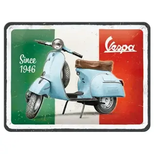 Metalen Bord 15x20cm - Vespa since 1946