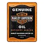 Metalen Bord 15x20cm - Harley-Davidson - Genuine Oil