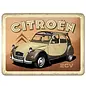 Metalen Bord 15x20cm - Citroen - 2CV