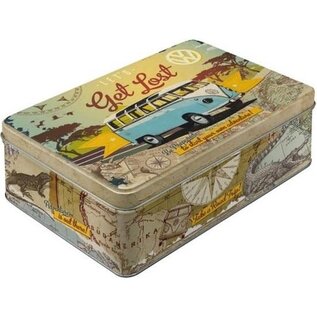 Bewaarblik/opbergblik - Volkswagen T1 Bus - Metaal - 23 x 16 x 7 cm - 2,5 liter