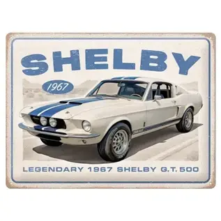 Metalen Wandbord 30 cm x 40 cm - Shelby - 1967 GT 500