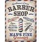 Metalen Wandbord 30 cm x 40 cm - Barber Shop