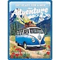 Metalen Wandbord 30 cm x 40 cm - VW Bulli Ready For A New Adventure
