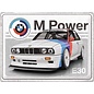 Metalen Wandbord 30 cm x 40 cm - BMW Motorsport - M Power E30