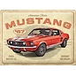 Metalen Wandbord 30 cm x 40 cm - Ford Mustang GT 1967 American Classic