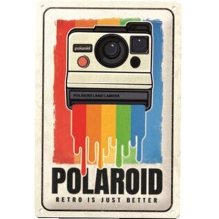 Metalen Wandbord 20x30cm - Polaroid - Retro Is Just Better