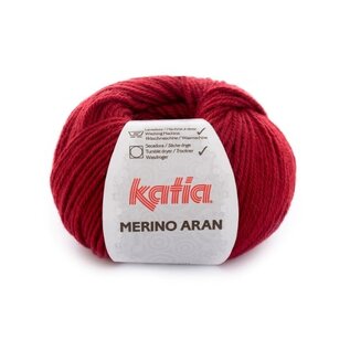 MERINO ARAN 51 - Licht bordeaux rood bad 87792