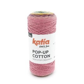 POP-UP COTTON 302 - Kauwgom roze-Lila-Geel-Groen bad 86338