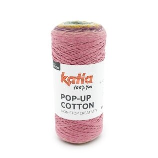 POP-UP COTTON 302 - Kauwgom roze-Lila-Geel-Groen bad 86338