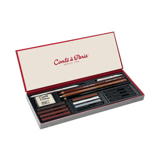 Conté à Paris Schetsset 12 Carre + 3 Potloden + Accessoires